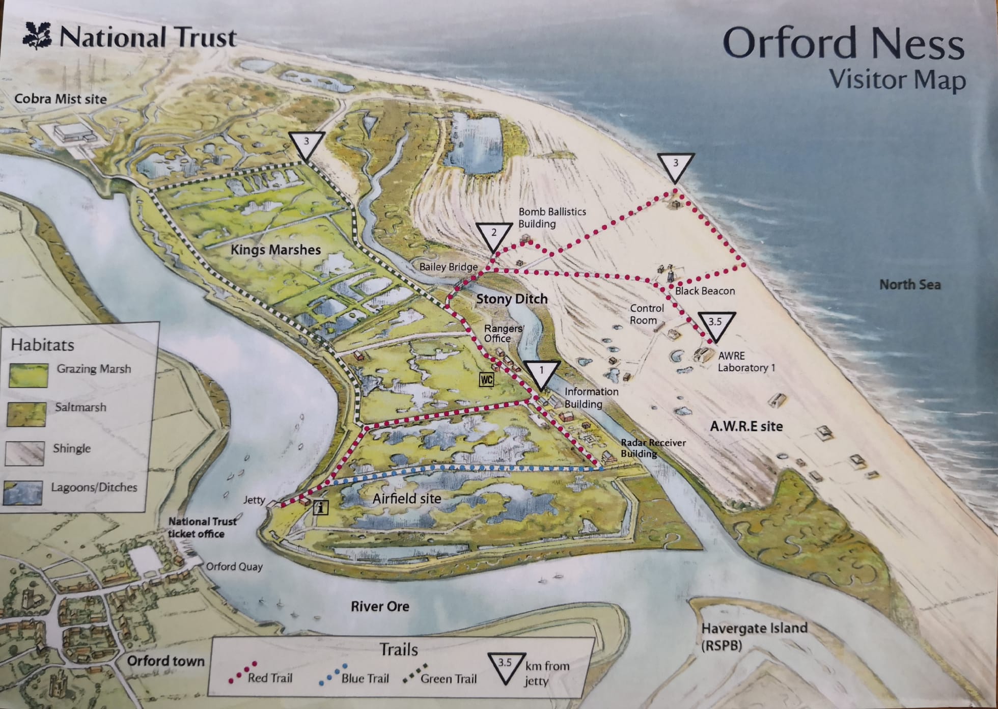 Mapa Orford Ness 
